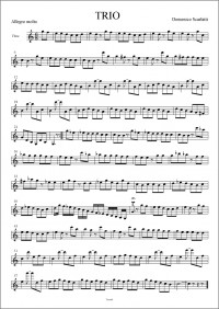 ATV026 • SCARLATTI - Trio in C major and D minor - Score