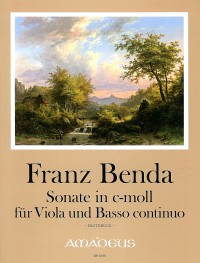 BP 1688 • BENDA Sonata c minor for viola and bc. [First Ed.]