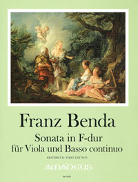 BP 1811 • BENDA F. Viola sonata F major [First Edition]