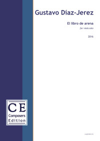 CE-GDJ1ELDA1 • DÍAZ-JEREZ - El libro de arena - Score