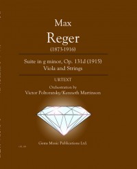 GPL 109 • REGER - Suite in g-moll - Partitur und 6 Stimmen, 