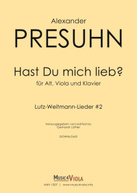 M4V-1007 • PRESUHN - Hast Du mich lieb? - Score and parts