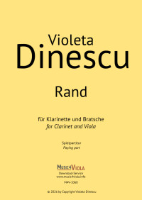 M4V-1068 &bull; DINESCU - Rand - Spielpartitur