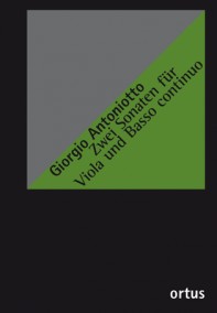 OM228 • ANTONIOTTO - Zwei Sonaten - Partitur mit ausgesetz