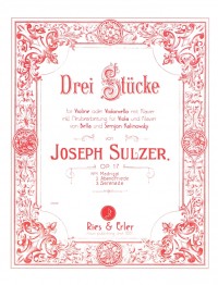 RE 01017 • SULZER - Drei Stücke (Three pieces) - Score and pa