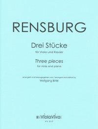 VV 217 • RENSBURG - Drei Stücke - Score and parts (Va, Vc)