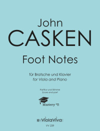 VV 239 &bull; CASKEN - Foot Notes - Partitur und Stimme