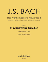 VV 623 • BACH - Wohltemperiertes Klavier, part 2, volume 1:
