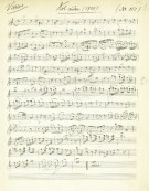 Faksimile / Facsimile of the Violin part